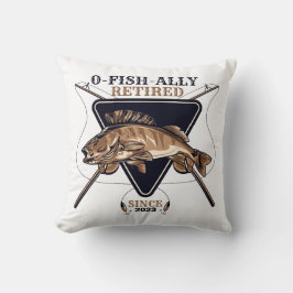 Cojín Decorativo Jubilación divertida y retirada por pesca personal