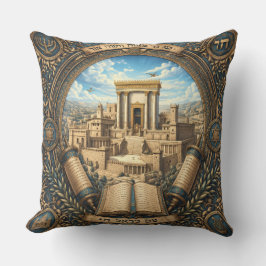 Cojín Decorativo Judaica Traditional Temple Decorative Pillow