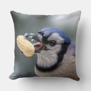 Cojín Decorativo Judía azul con un maní