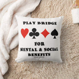 Cojín Decorativo Juega Bridge Para Beneficios Mentales y Sociales P