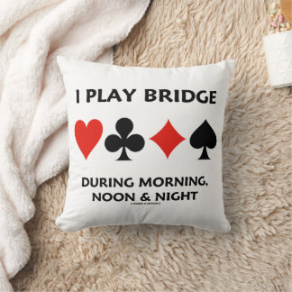 Cojín Decorativo Juego al Bridge Durante el Mediodía Noche Palos de