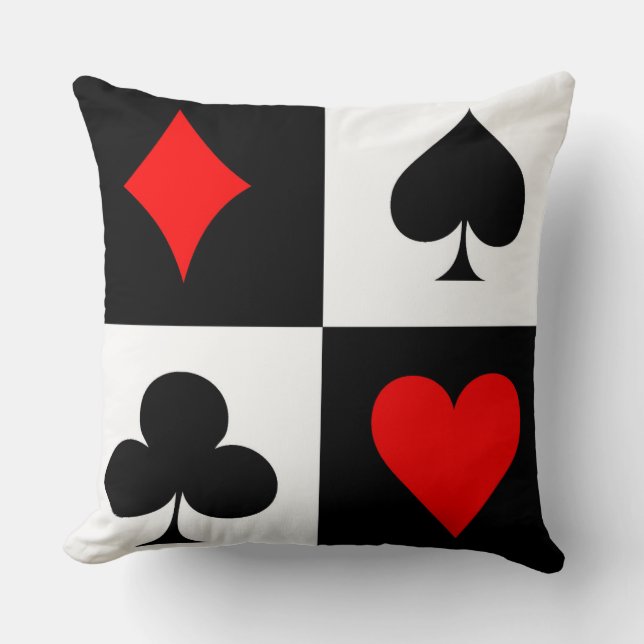 Cojín Decorativo Juego de tarjeta (Anverso)