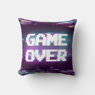 Cojín Decorativo Juego sobre concepto, efecto de fallo.