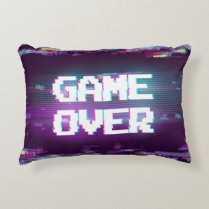 Cojín Decorativo Juego sobre concepto, efecto de fallo.