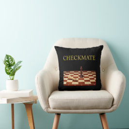 Cojín Decorativo Jugador de ajedrez de jaque mate