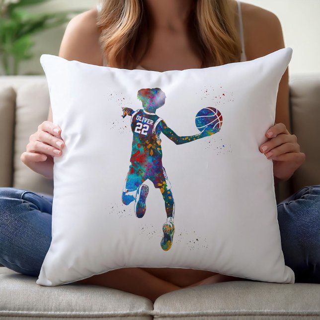Cojín Decorativo Jugador de Baloncesto Adolescente (Subido por el creador)