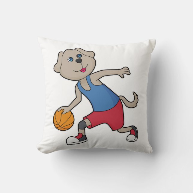 Cojín Decorativo Jugador de baloncesto Dog (Anverso)