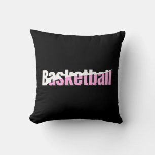 Cojín Decorativo Jugador de baloncesto Girona Tipografía Rosa