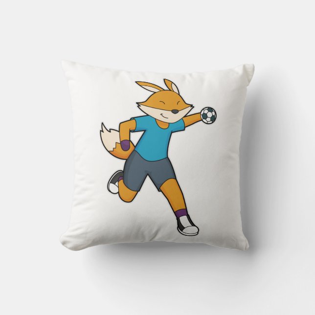 Cojín Decorativo jugador de balonmano Fox (Anverso)