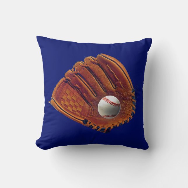 Cojín Decorativo Jugador de béisbol de Techno que golpea las (Anverso)