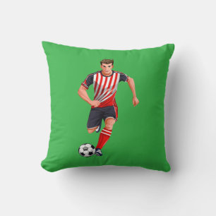 Cojín Decorativo jugador de fútbol hombre
