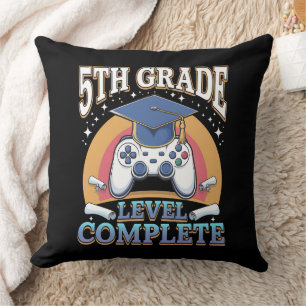 Cojín Decorativo Jugador de juegos de graduación completo de 5º gra