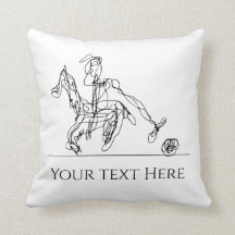 Jugador de polo y caballo