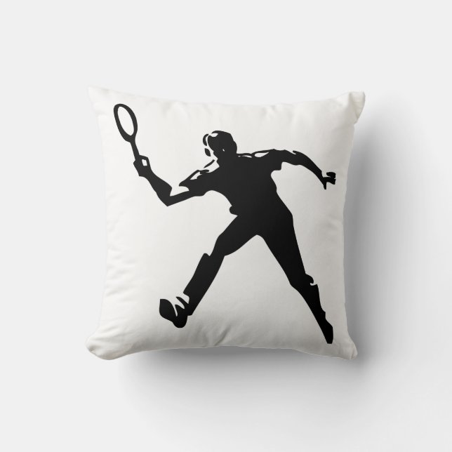 Cojín Decorativo Jugador de tenis (Anverso)