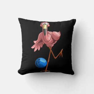 Cojín Decorativo Jugador del jugador de los Aves Cortos del Flaming