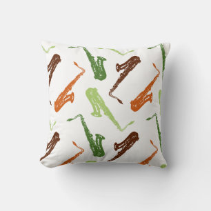 Cojín Decorativo Jugador saxofón regalo Jazz Band Music Instruments