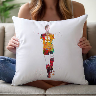 Cojín Decorativo Jugadora de fútbol 