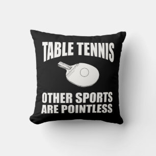 Cojín Decorativo Jugadores de tenis de mesa de tenis de Novedad div