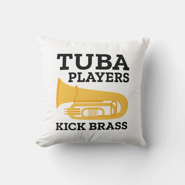 Cojín Decorativo Jugadores De Tuba Kick Brass (Anverso)