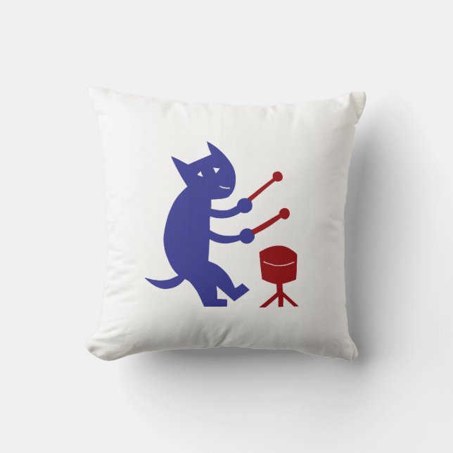 Cojín Decorativo Jugar los tambores (Anverso)
