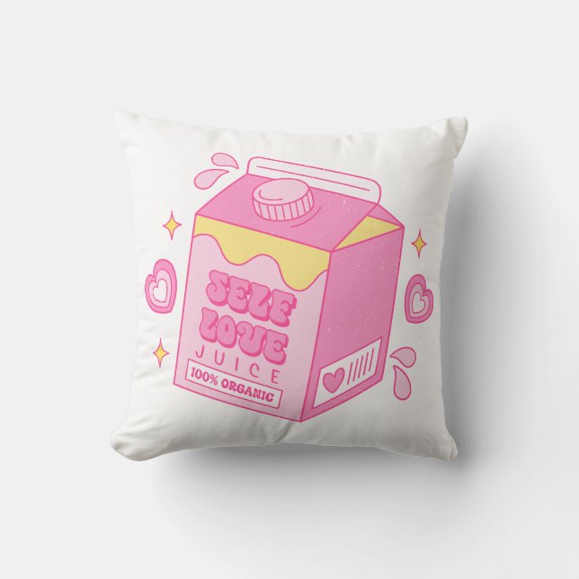 Cojín Decorativo Jugo de amor propio (Anverso)