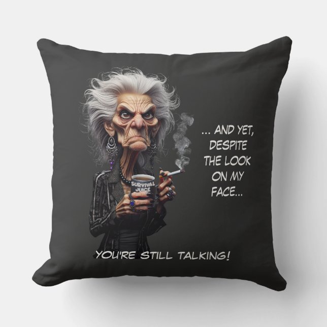 Cojín Decorativo Jugo de supervivencia (Anverso)