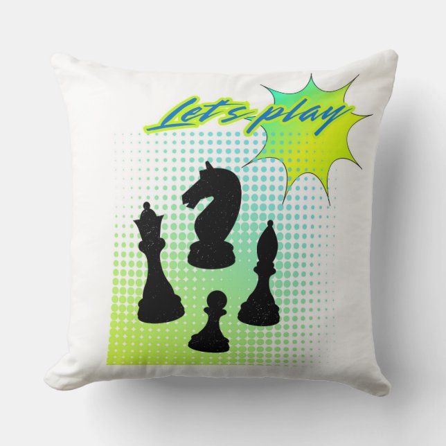 Cojín Decorativo Juguemos. (Anverso)