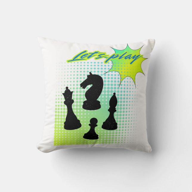 Cojín Decorativo Juguemos. (Anverso)