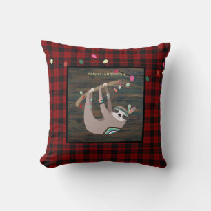 Cojín Decorativo Juguete de búfalo de navidad personalizada para ni