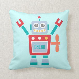 Cojín Decorativo Juguete de Robot Vintage Lindo Para la Habitación