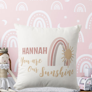 Cojín Decorativo Juguetón Eres Nuestro Sol Boho Arcoíris