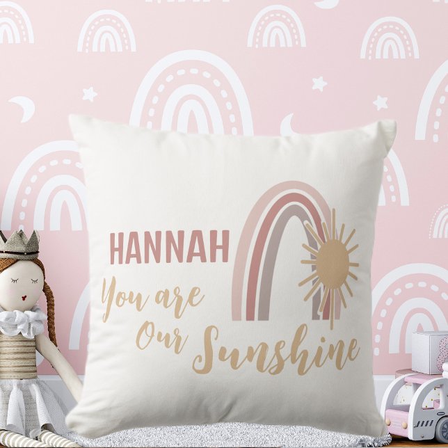 Cojín Decorativo Juguetón Eres Nuestro Sol Boho Arcoíris (Subido por el creador)