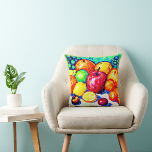 Cojín Decorativo Juicy Delights Fruits. ¡Hazte con una en Zazzle