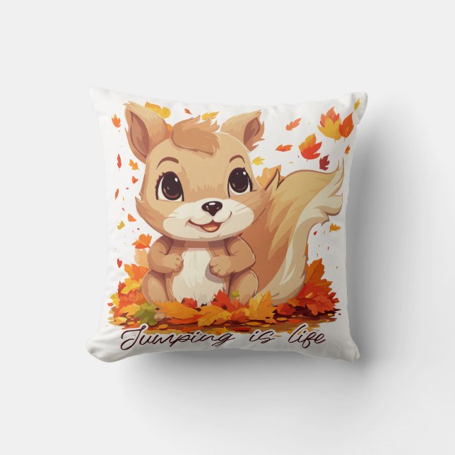 Cojín Decorativo Jumping is life (Anverso)