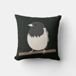 Cojín Decorativo Junco Bird Art De Ojo Oscuro