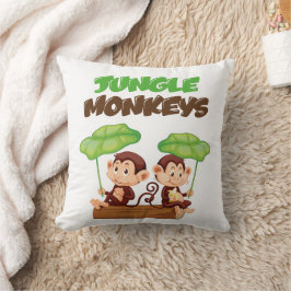 COJÍN DECORATIVO JUNGLE MONKEYS