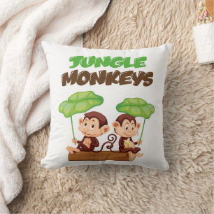 COJÍN DECORATIVO JUNGLE MONKEYS