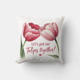 Cojín Decorativo Juntemos nuestros tulipanes