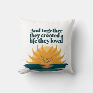 Cojín Decorativo Juntos crearon una vida que aman