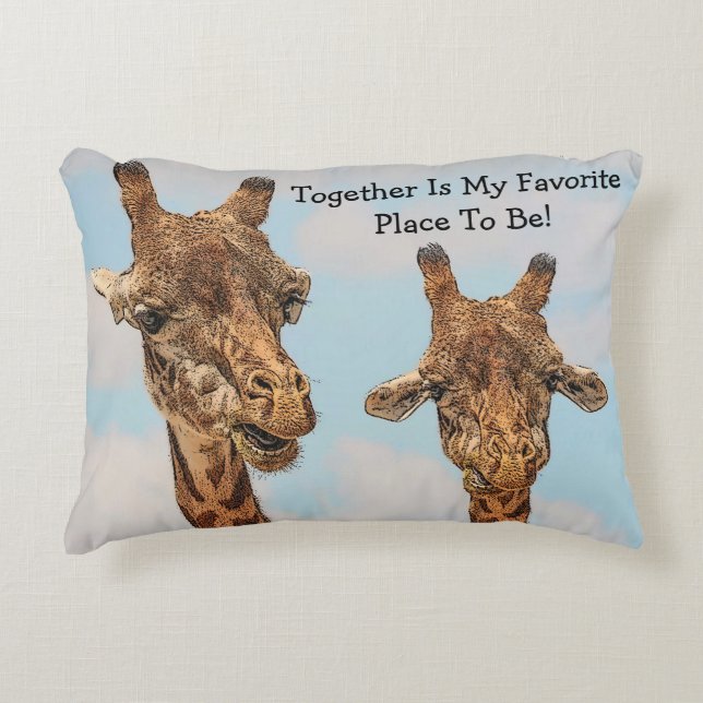 Cojín Decorativo Juntos Giraffe Pillow (Anverso)