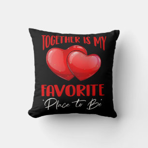 Cojín Decorativo Juntos para siempre - Cita de amor eterna