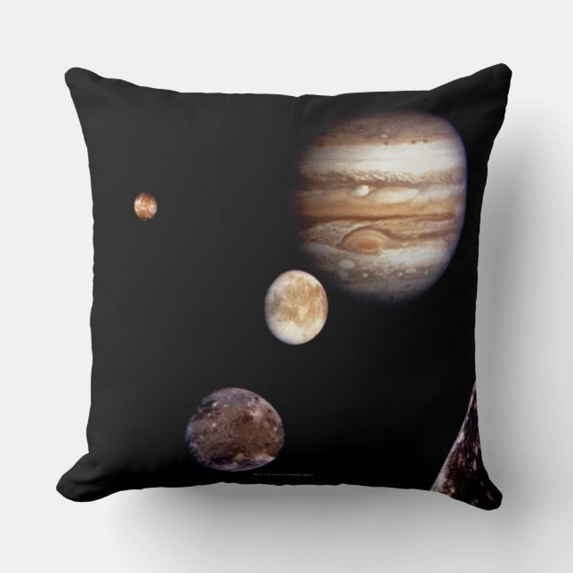 Cojín Decorativo Júpiter y sus lunas (Anverso)