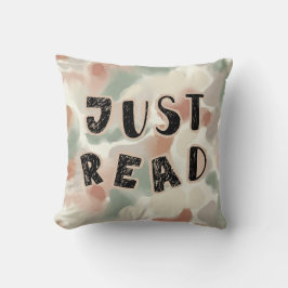Cojín Decorativo Just Read-Abstract Watercolor Book Pillow