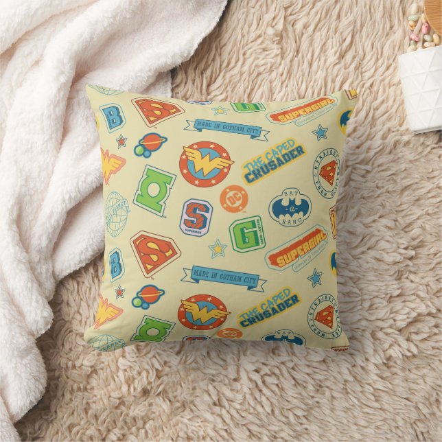 Cojín Decorativo Justice League Super Hero Badge Pattern (Manta)