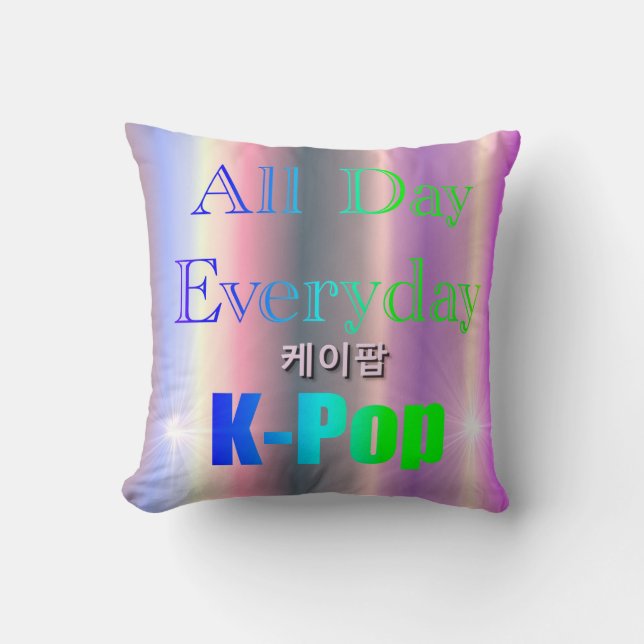 Cojín Decorativo K-Pop diario (Anverso)