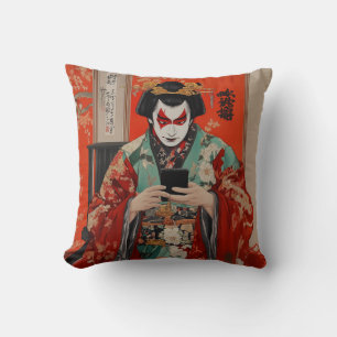 Cojín Decorativo Kabuki y Keitai Almohadón