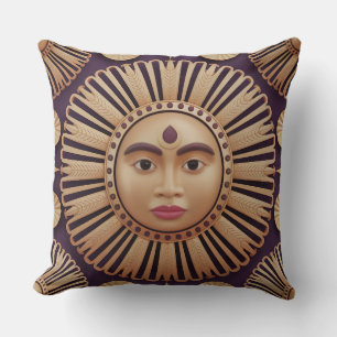 Cojín Decorativo Kala Radiante Motivo de Batik en 3D