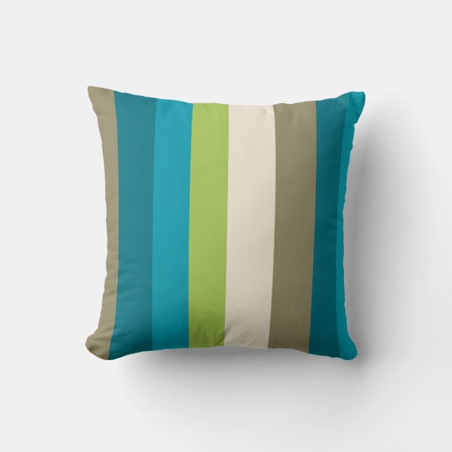 Cojín Decorativo Kalakaua Hawaiian Reversible Beach Stripes KL303 (Anverso)