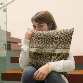 Cojín Decorativo KaleidoCheetah, personalizado