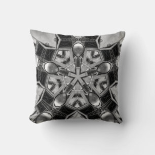 Cojín Decorativo Kaleidoscope Gris oscuro